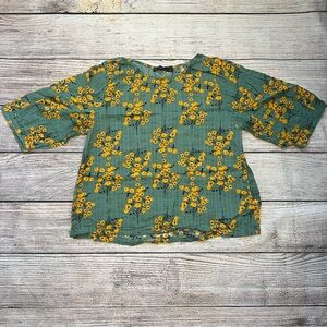 Zanzea Floral Lagen Look Blouse‎ Women’s XXL Top Bohemian Half Sleeve Boho Shirt